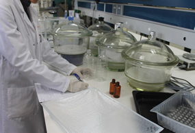 Foto de laboratorio de química de ainia