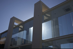 Un detalle de la fachada de AINIA Centro Tecnológico